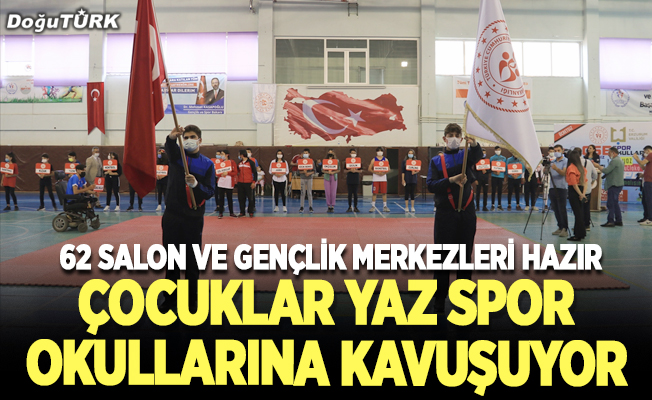 Erzurum'da çocuklar yaz spor okullarına kavuşuyor