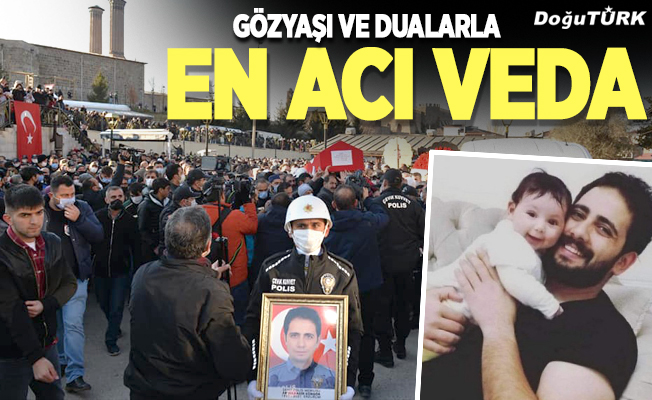 Şehit Polis Güngör, Erzurum’da gözyaşları ile toprağa verildi
