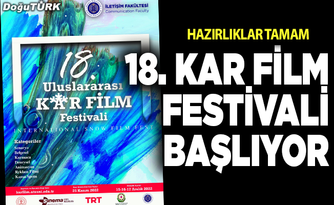 18. Kar Film Festivali başlıyor