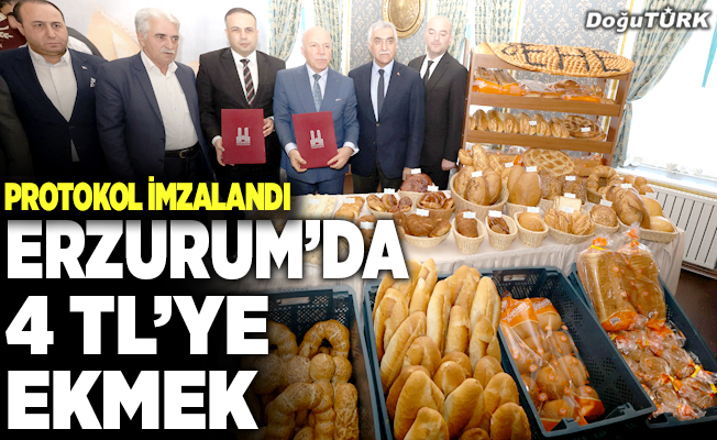 Türkiye’nin en ucuz ekmeği Erzurum’da…