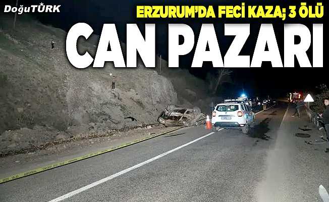 Erzurum’da feci kaza; 3 ölü, 2 yaralı