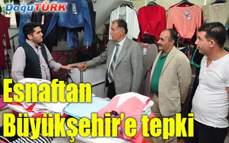 FUAR ÇADIRINA ESNAF TEPKİSİ