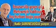 Erzurum'da geçen yıl Mehmetçik Vakfı'na kaç kurban bağış yapıldı?