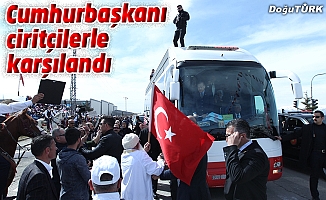 Erdoğan coşkulu karşılama