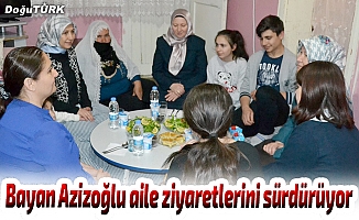 Bayan Azizoğlu aile ziyaretlerini sürdürüyor