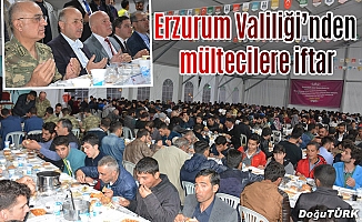 Erzurum Valiliği’nden mültecilere iftar yemeği