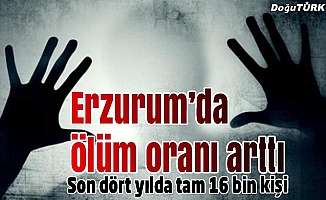 Erzurum’da ölüm oranı arttı