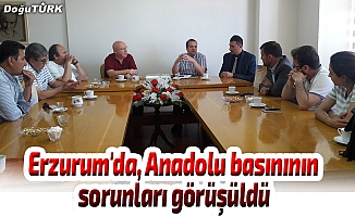 Erzurum'da, Anadolu basınının sorunları görüşüldü