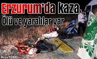 Erzurum'da trafik kazası: 1 polis şehit, 13 yaralı