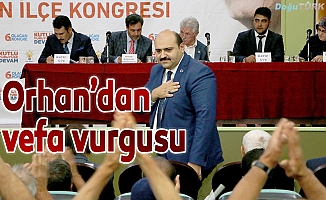 Başkan Orhan, AK Parti ilçe kongresinde konuştu