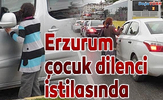 Erzurum'u çocuk dilenciler sardı
