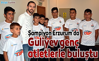 Guliyev genç atletlerle buluştu