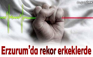 Erzurum'da rekor erkek ölümlerinde