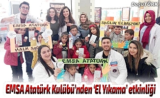 EMSA Atatürk Kulübü üyelerinden ‘El Yıkama’ etkinliği