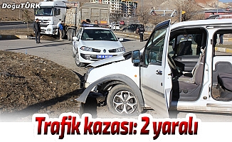 Erzurum'da trafik kazası: 2 yaralı