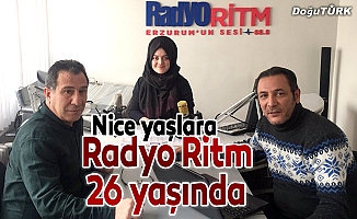 Erzurum’un ilk özel Radyosu Radyo Ritm 26 yaşında