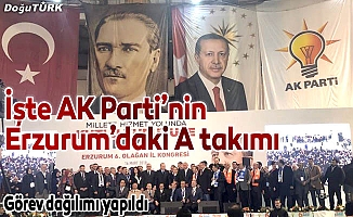Erzurum AK Parti’de görev dağılımı yapıldı