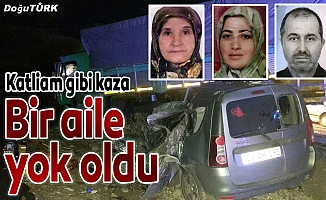 Erzurum'da otomobil ile kamyon çarpıştı: 4 ölü, 1 yaralı