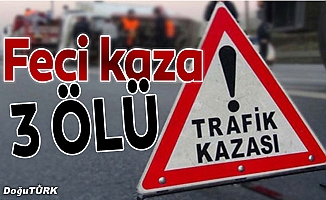 Erzurum'da otomobil şarampole devrildi: 3 ölü, 2 yaralı