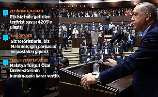 Erdoğan: Siz teröristlerin biz Mehmetçiğin parkasını ve postalını giyeriz