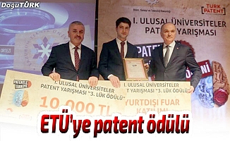 Erzurum Teknik Üniversitesi’ne patent ödülü