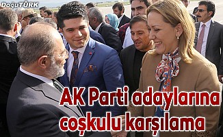AK Parti milletvekili adaylarına coşkulu karşılama