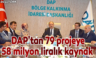 DAP'tan 79 projeye 58 milyon liralık kaynak