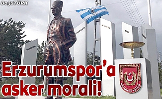 Erzurumspor’a asker morali!