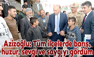 Vali Azizoğlu ilçe ziyaretlerini sürdürüyor