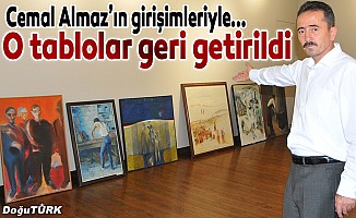 Erzurum'dan Başkente giden tarihi tablolar yuvaya döndü