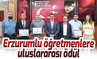 Erzurumlu öğretmen ve okullarına uluslararası ödül