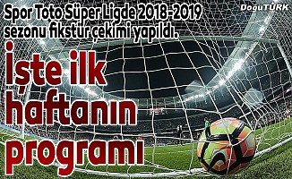 Spor Toto Süper Ligde 2018-2019 fikstür çekimi yapıldı