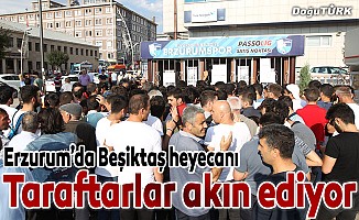 Erzurum'da Beşiktaş maçı heyecanı