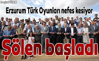 "Erzurum Türk Oyunları Festivali" başladı