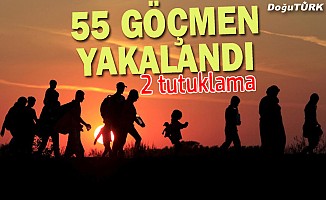 Erzurum'da 55 düzensiz göçmen yakalandı