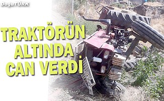 Erzurum'da traktör devrildi: 1 ölü