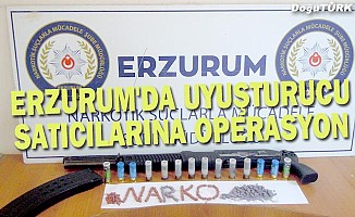 Erzurum'da uyuşturucu satıcılarına operasyon