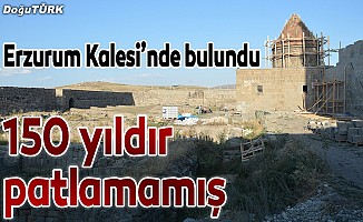 Erzurum Kalesi'nde 150 yıllık patlamamış fünyeler bulundu