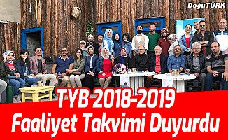 TYB Erzurum Şubesi 2018-2019 faaliyet takvimi duyurdu