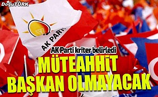AK Parti'nin yerel seçimde aday kriterleri belli oldu
