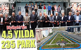 Büyükşehir 4.5 yılda 235 park yaptı