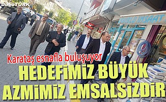 MHP İl Başkanı Karataş esnafla bir araya geldi
