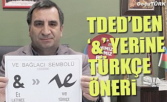 TDED Erzurum’dan “&” yerine Türkçe logogram önerisi