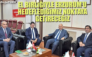 Vali Azizoğlu’ndan, ETB Başkanı Oral’a hayırlı olsun ziyareti