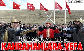 Erzurum'da ‘Şehitler Anıtı ve Şehitler Çeşmesi’ açıldı