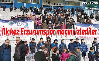 İlk kez BB Erzurumspor maçını izlediler