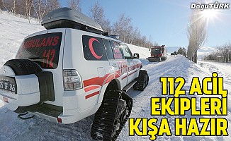 112 acil ekipleri kışa hazır