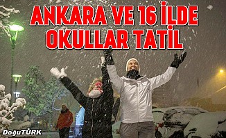 Ankara ve 16 ilde eğitime kar tatili