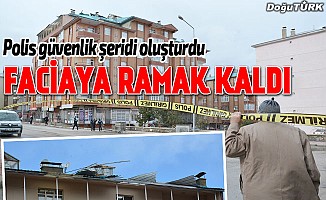 Erzurum'da rüzgar felaketi