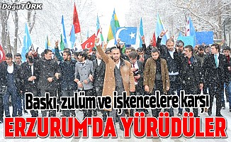 Ülkücüler Erzurum’da yürüdü